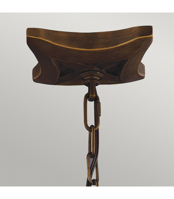 Suspension Yarmouth Laiton d'âge peint 77,2 Cm