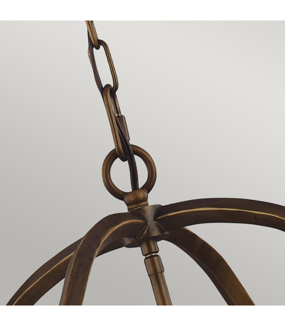Suspension Yarmouth Laiton d'âge peint 77,2 Cm