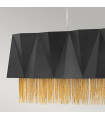 Suspension Zuma Satin noir / or 33,2 Cm