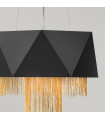 Suspension Zuma Satin noir / or 36 Cm