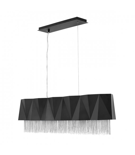 Suspension Zuma Satiné noir / argent 33