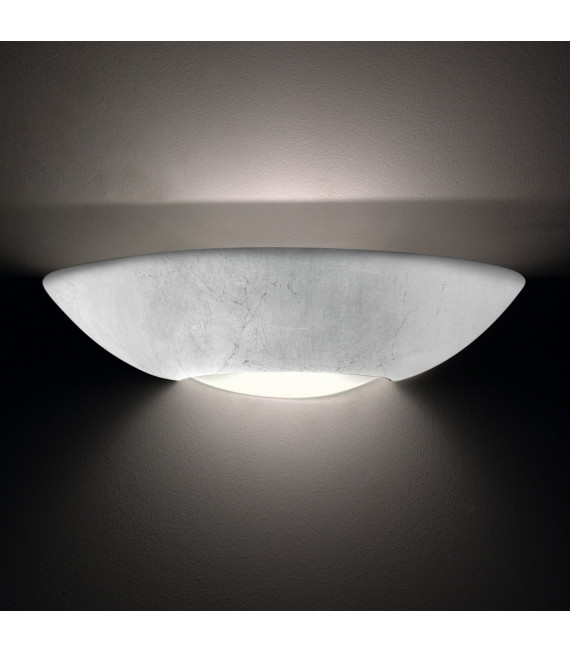 Casablanca Applique foglia argento 1 lampadina 10cm