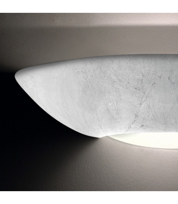 Casablanca Applique foglia argento 1 lampadina 10cm