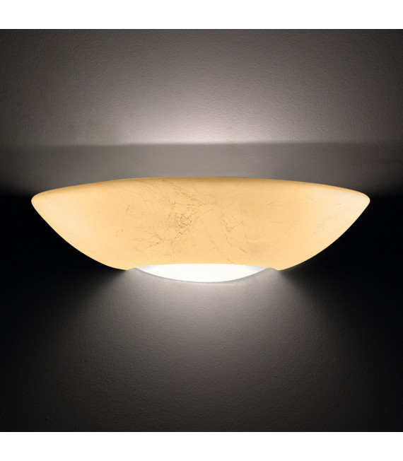 Applique foglia oro Casablanca 1 lampadina 10cm
