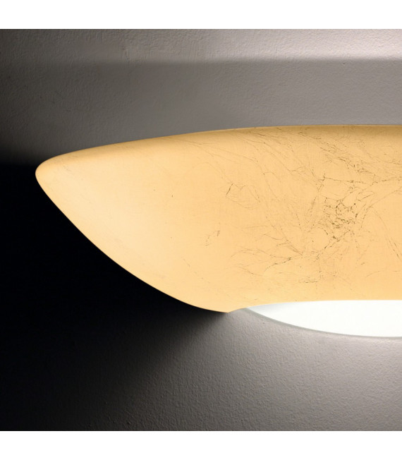 Applique foglia oro Casablanca 1 lampadina 10cm