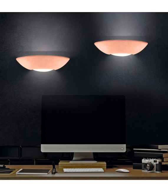 Lampada da parete Casablanca rame 1 lampadina 10cm