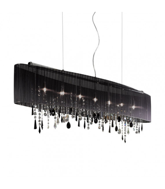 Paralume pendant light Chrome shimmering 7 bulbs 50cm