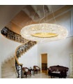 Suspension Carla 24 carats d'or 15 ampoules 32cm