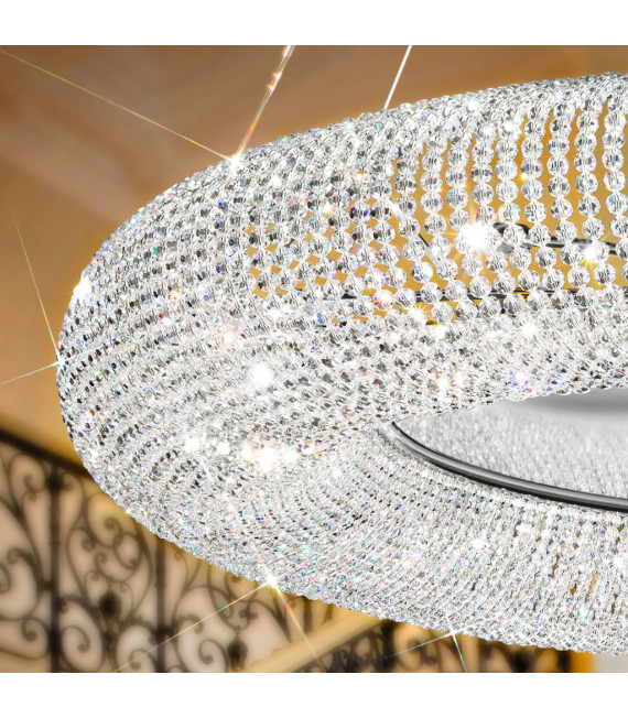Carla Chrom Pendelleuchte 15 Glühbirnen 32cm