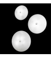 Plafonnier Centro Nickel 2 ampoules 8cm