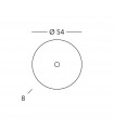 Plafonnier Centro 1 ampoule 8cm