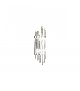 Design wall lamp Ontario 2 chrome bulbs