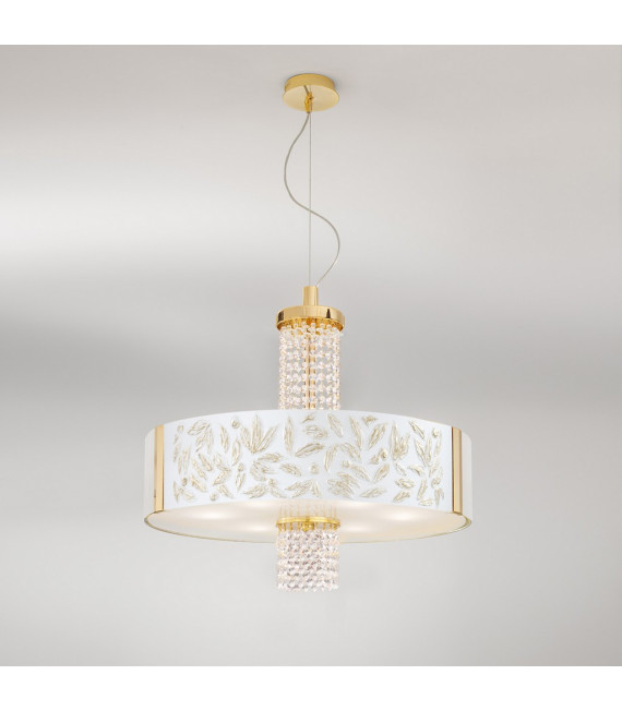 Suspension Emozione 24 carats d'or 6 ampoules 58cm