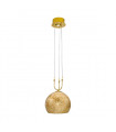 Luna pendant lamp 24 carats gold 2 bulbs 200cm