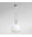Suspension Luna Chrome 2 ampoules 200cm