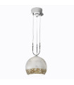 Suspension Luna Chrome 2 ampoules 200cm