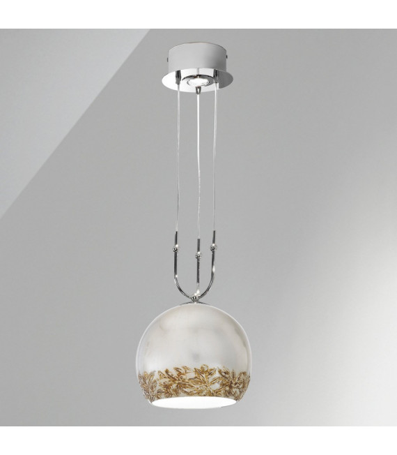 Suspension Luna Chrome 2 ampoules 200cm