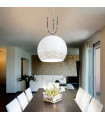 Suspension Luna Chrome 2 ampoules 200cm
