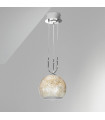 Suspension Luna Chrome 2 ampoules 200cm