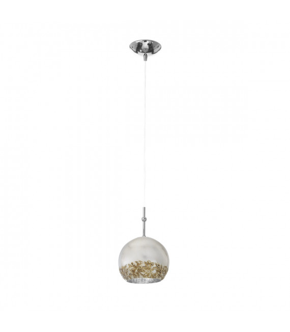 Luna Chrome pendant light 1 bulb 200cm
