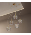 Suspension Luna 24 carats d'or 5 ampoules 200cm