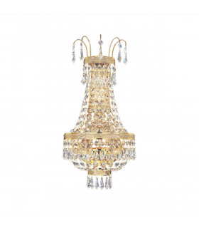 Empire Design Wandlampe 24 Karat Gold 3 Birnen 40cm