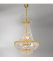 Empire chandelier 24 carats gold 12 bulbs 107cm