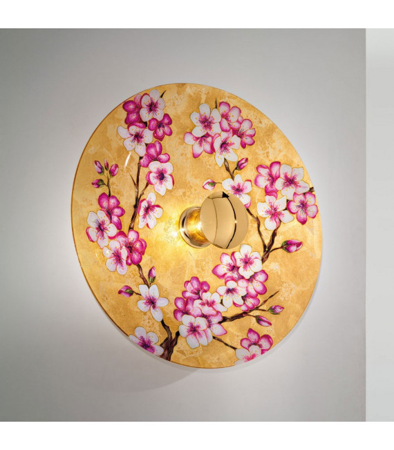 Luna wall light 1 light 24 karat gold