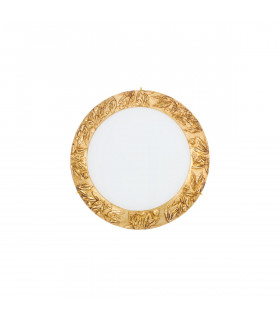 Plafón Serena oro 24 kilates 2 bombillas 8cm
