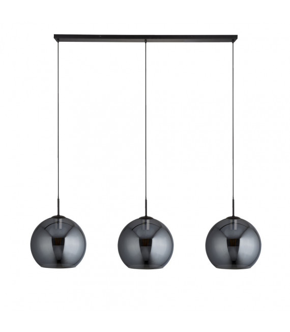 Amsterdam pendant Mild steel Black 3 bulbs 37cm