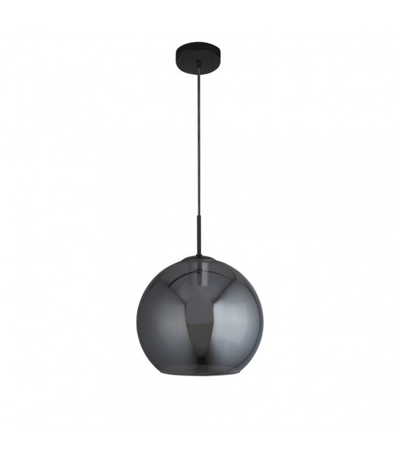 Sospensione Amsterdam Acciaio dolce Nero opaco 1 lampadina 37cm