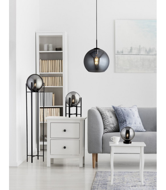 Sospensione Amsterdam Acciaio dolce Nero opaco 1 lampadina 37cm