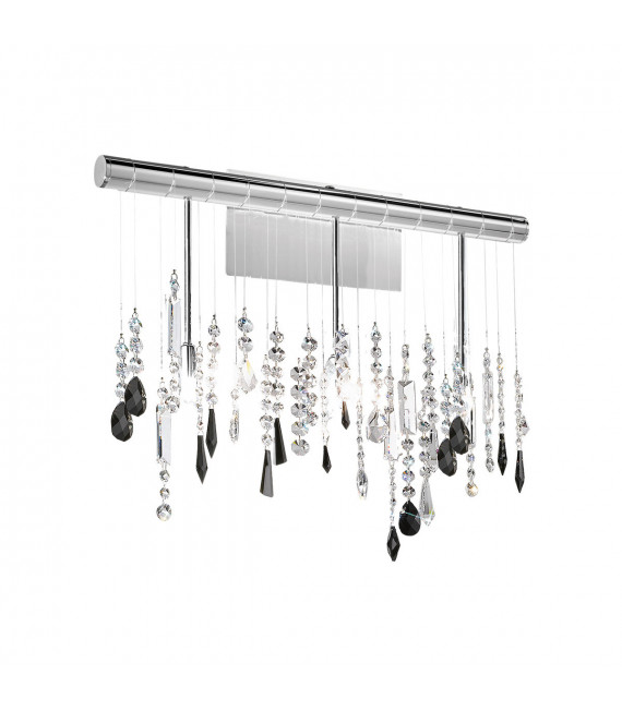 Design-Wandleuchte Stretta Chrome 3-flammig 40cm