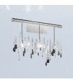 Design wall lamp Stretta Chrome 3 bulbs 40cm