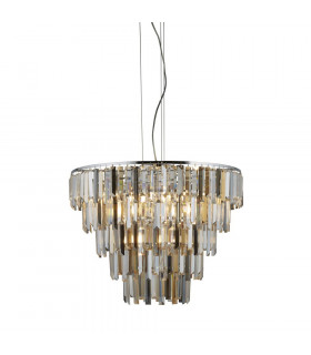 Sospensione Clarissa Acciaio dolce Cromo 9 lampadine 53cm