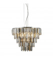 Clarissa pendant Mild steel Chrome 9 bulbs 53cm