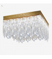 Design ceiling lamp Prisma 24 carats gold 16 bulbs 40cm