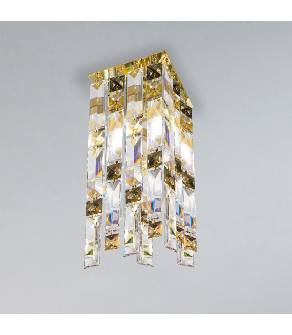 Design-Deckenleuchte Prisma 24 Karat Gold 1 Birne 33cm