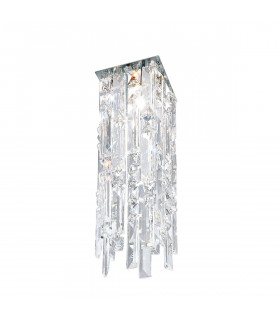 Plafonnier Design Prisma Chrome 1 ampoule 33cm