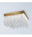 Design ceiling light Prisma 24 carats gold 8 bulbs 40cm