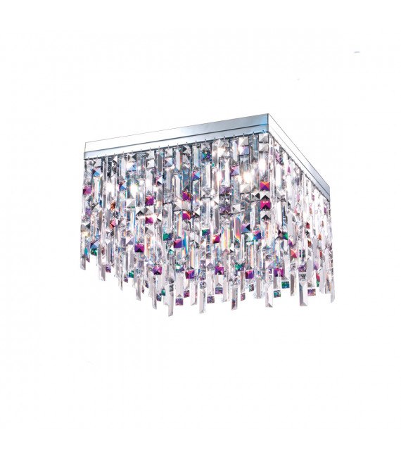 Ceiling light Design Prisma Chrome 8 bulbs 40cm