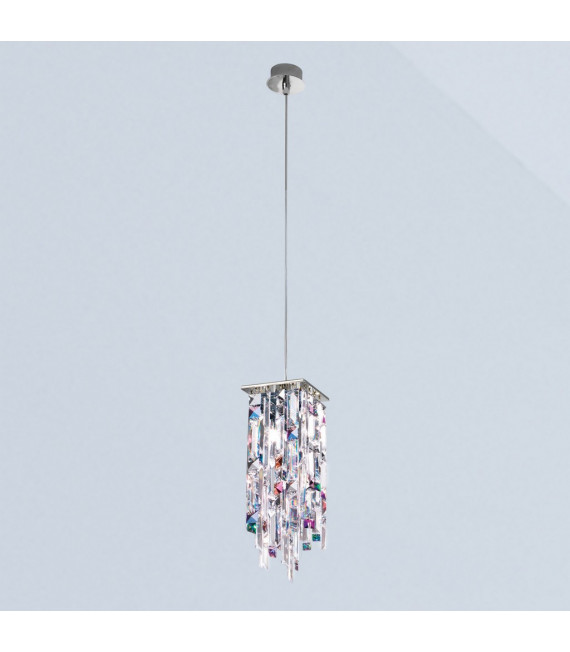 Prisma pendant lamp 1 chrome bulb