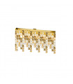 Ceiling light Design Prisma 24 carats gold 3 bulbs 25cm