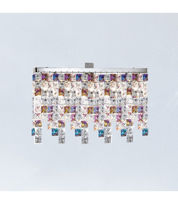 Deckenleuchte Design Prisma Chrom 3 flammig 25cm