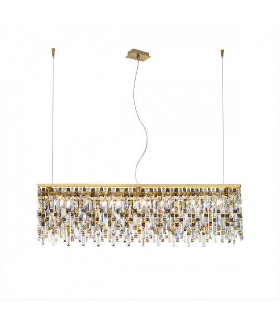 Prisma pendant lamp 24 carats gold 10 bulbs 28cm