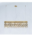 Suspension Prisma 24 carats d'or 10 ampoules 28cm