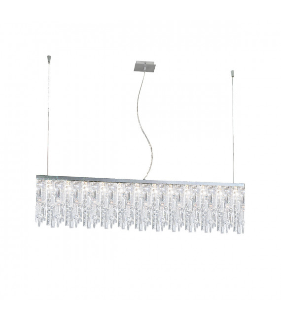 Lampada a sospensione Prisma Chrome 10 lampadine 28cm