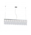 Prisma Chrome pendant light 10 bulbs 28cm