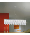 Suspension Prisma Chrome 10 ampoules 28cm