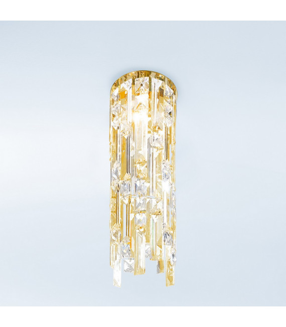 Design-Deckenleuchte Prisma 24 Karat Gold 1 Birne 40cm